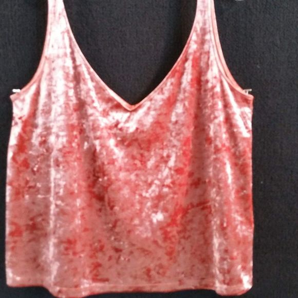 H&M Crushed Velvet Camisole Size Large - Picture 2 of 8